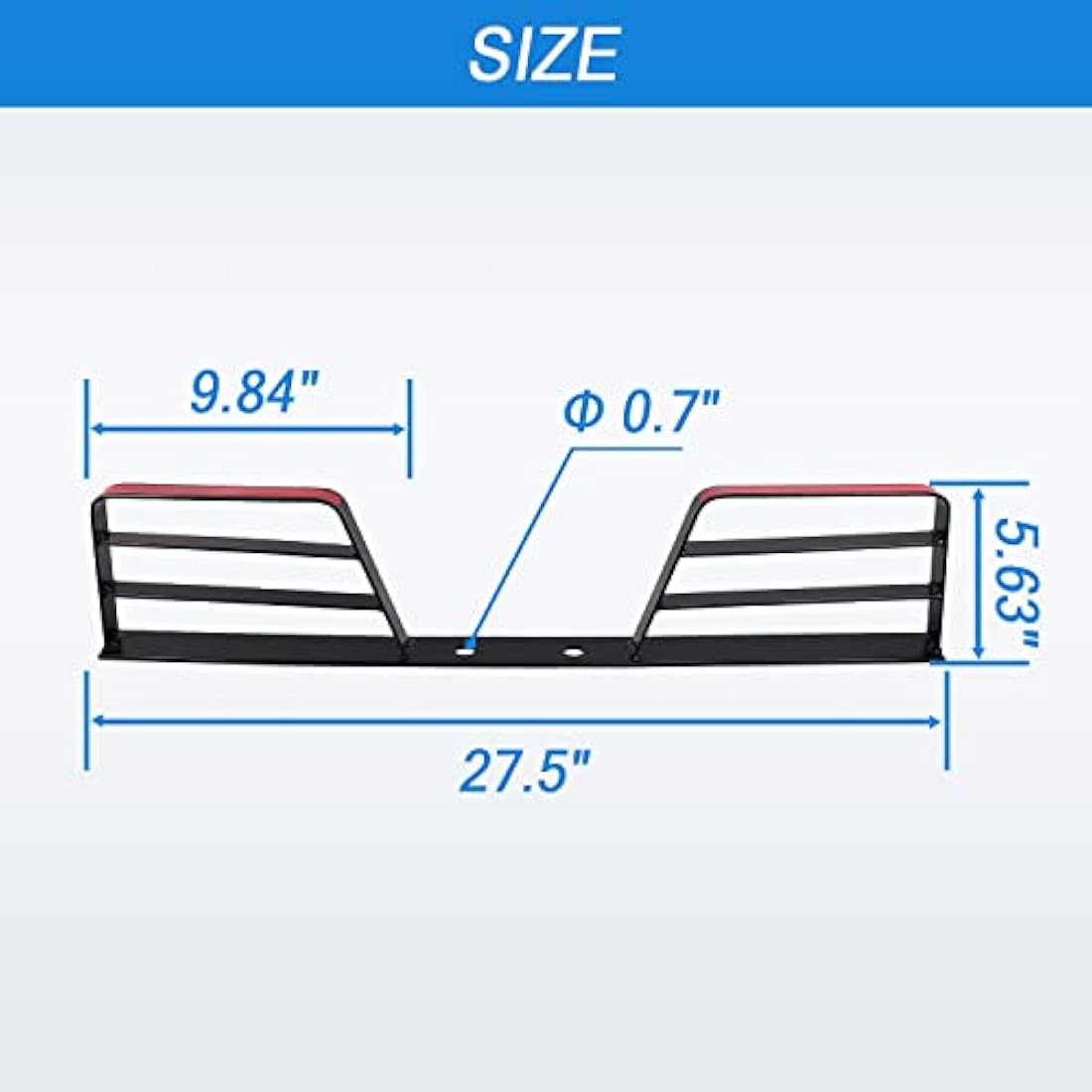 Heavy Duty Double Rear Towbar Step for Vans & 4x4s - Black