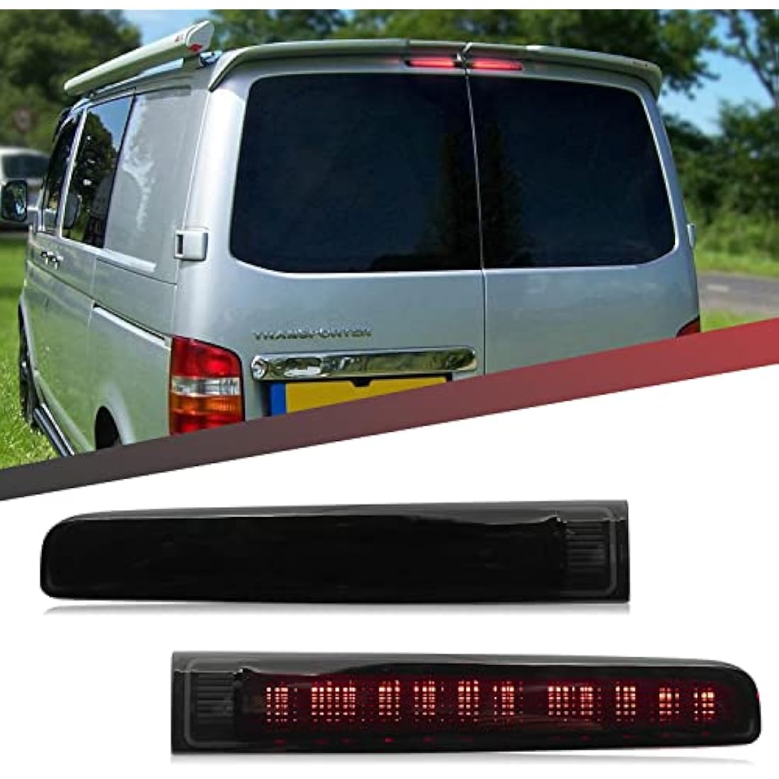 Jolof Store LED Third Brake Light for VW T5 T6 Transporter – Smoke Lens