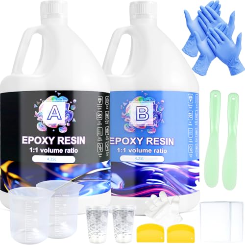 Ghguole 8.5L Epoxy Resin Kit – Clear Casting Resin for DIY Art & Crafts