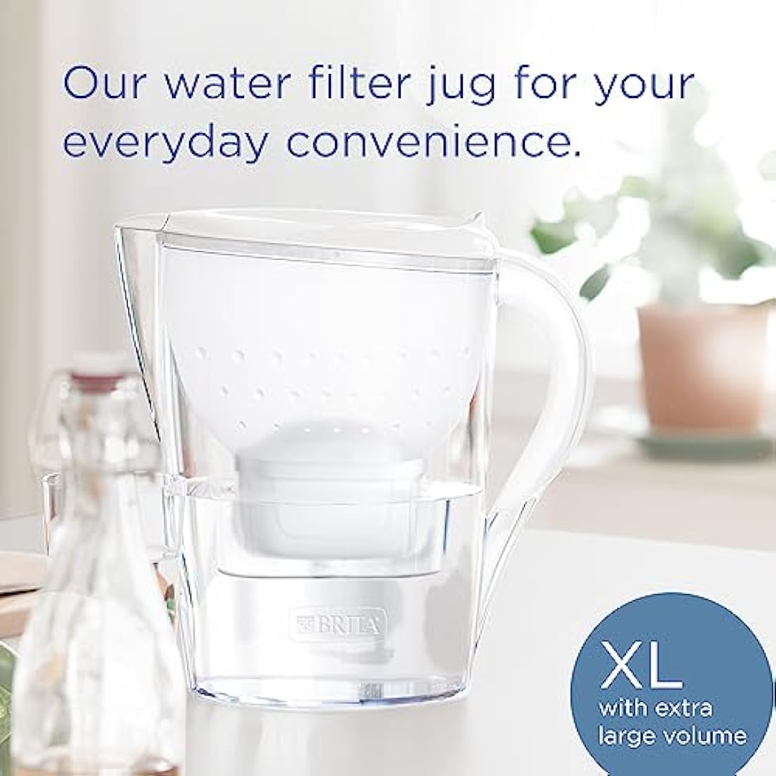 BRITA Marella XL Water Filter Jug White 3.5L with MAXTRA PRO Cartridge