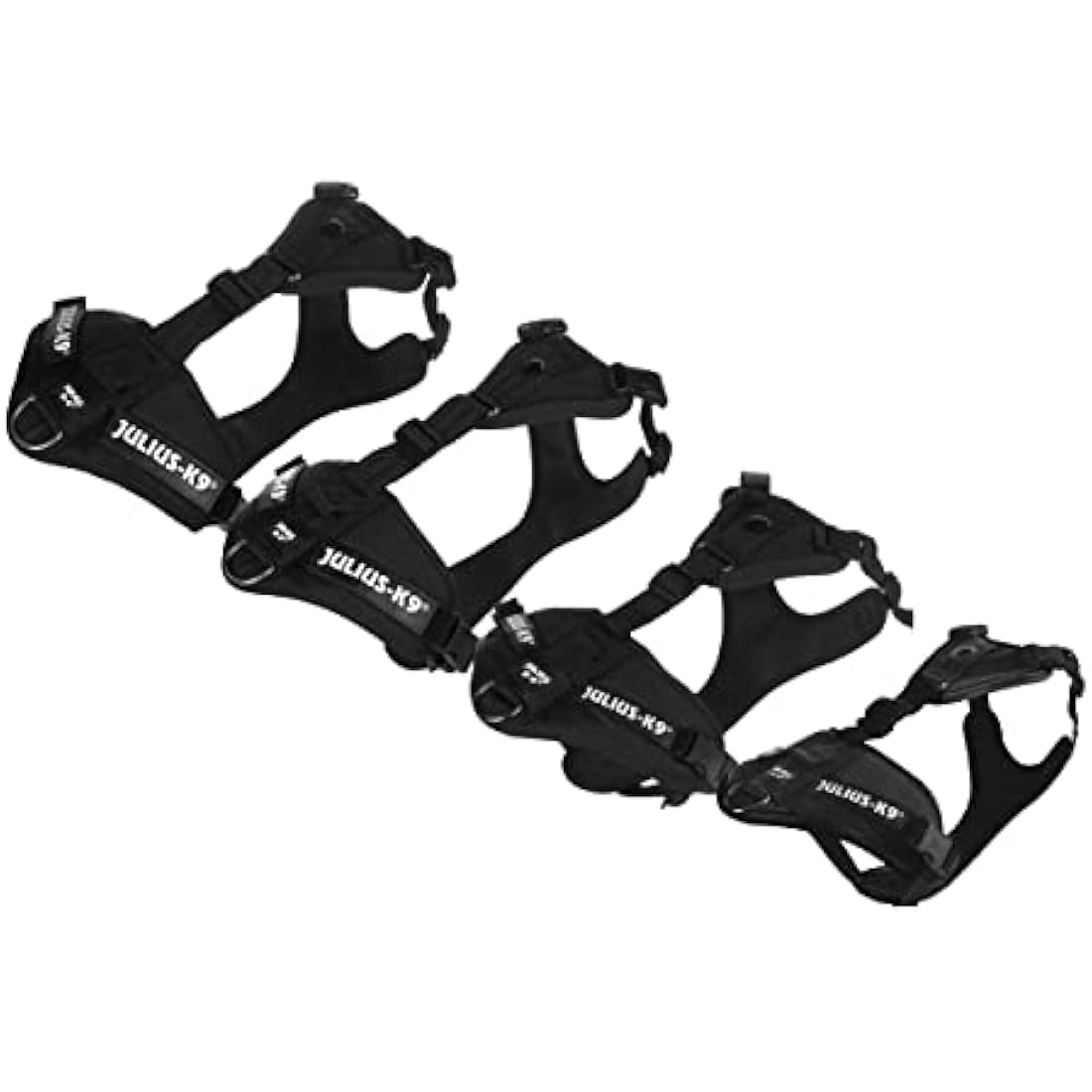 Julius-K9 Mantrailing Dog Harness – Adjustable Tactical Gear, Black, Size S