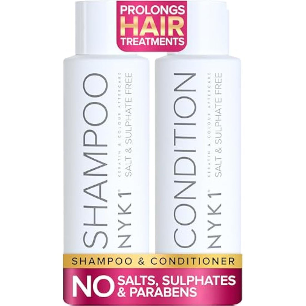 NYK1 Sulphate Free Shampoo and Conditioner Set for Keratin & Extensions