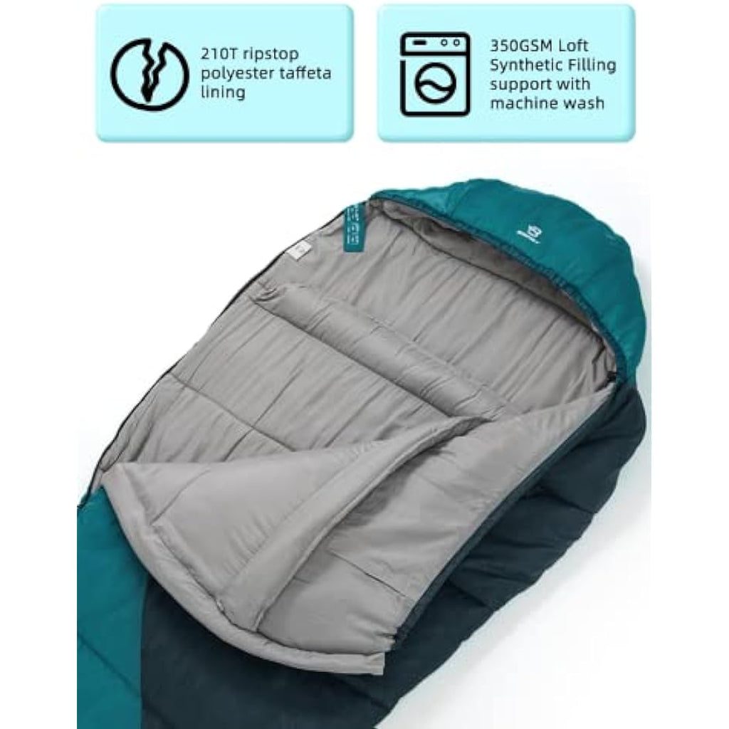 Bessport Mummy Sleeping Bag – 4 Season Ultralight 0°C Camping Gear