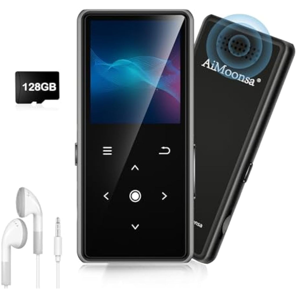 AiMoonsa 128GB MP3 Player with Bluetooth 5.2 | HiFi Lossless Music Player