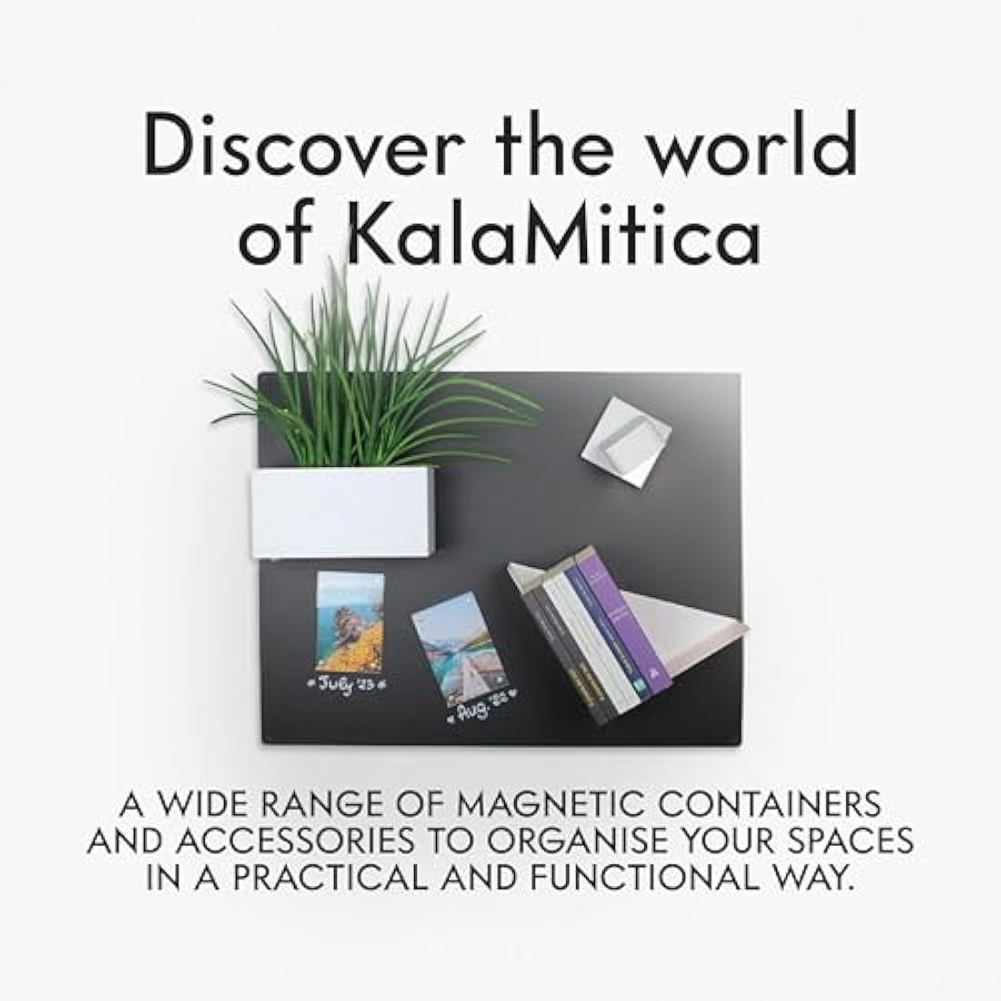 KalaMitica Magnetic Storage Cubes – Set of 3 Planter Pots for Walls