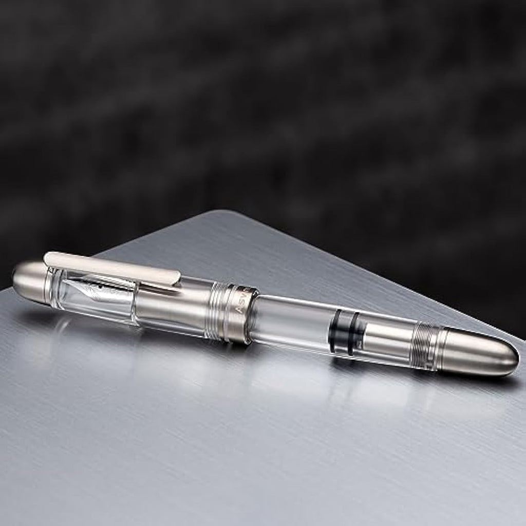 Asvine P36 Titanium Fountain Pen | Piston Filling Extra Fine Nib