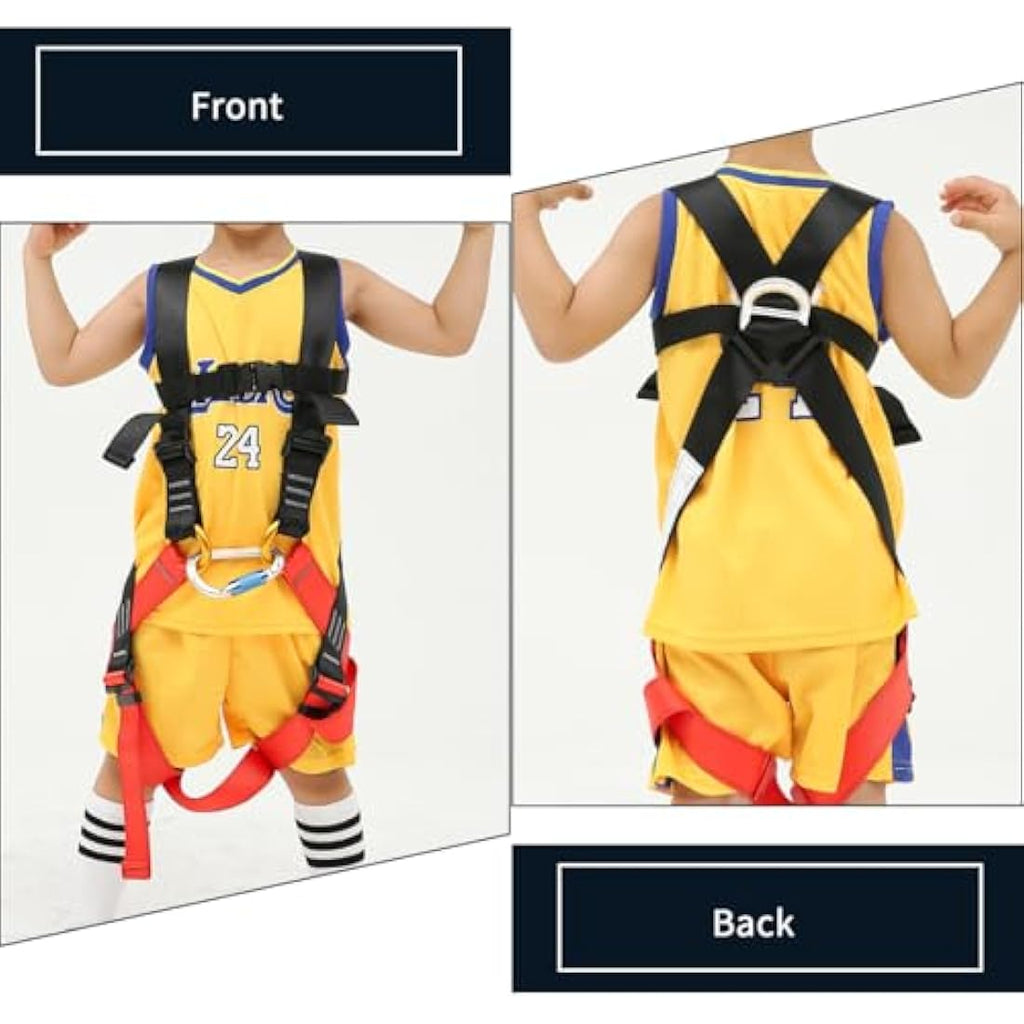 NewDoar Full Body Climbing Harness for Teens – CE Certified Safety Gear