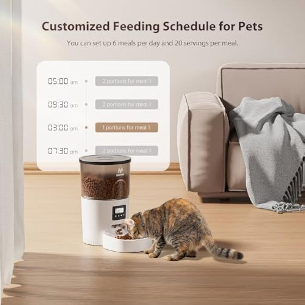IMIPAW Automatic Cat Feeder | 3L Programmable Timed Pet Food Dispenser