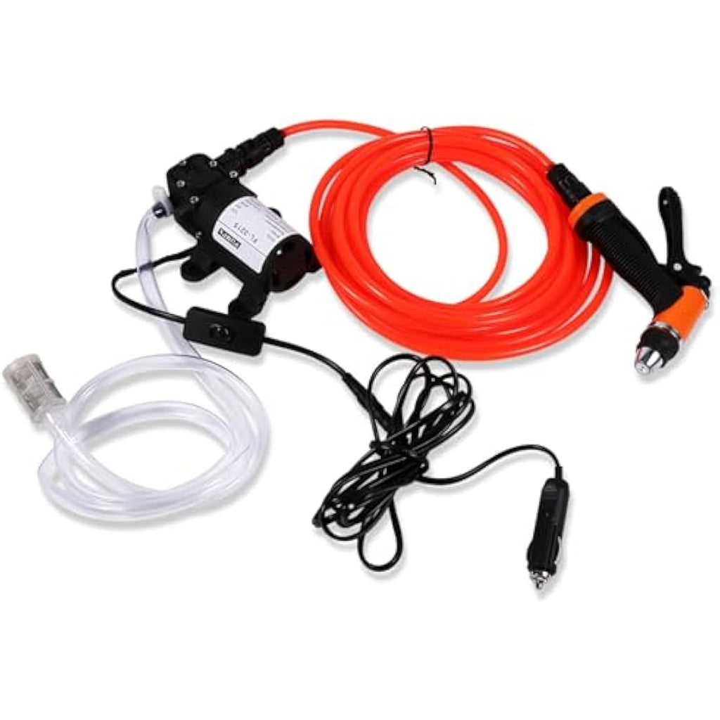 12V Portable Electric Car Washer Pump - High Pressure Device