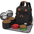 Modoker Dog Travel Bag – Airline Approved Pet Backpack Kit with Bowls