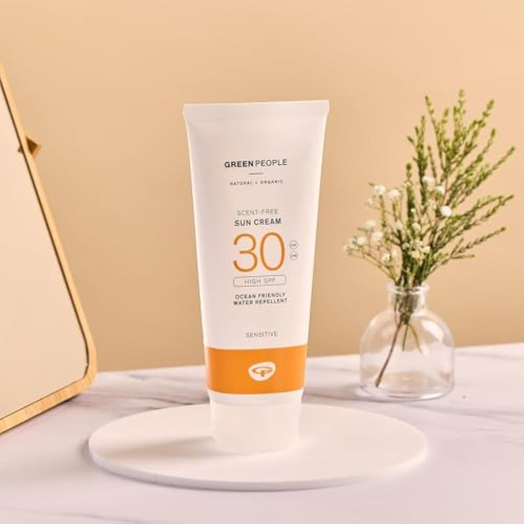 Green People Scent Free Sun Cream SPF30 – Organic Reef Safe Sunscreen 200ml