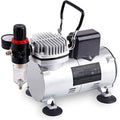 Timbertech Professional Airbrush Compressor with Cooling Fan | 1/6 HP