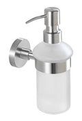 WENKO 19617100 Soap dispenser Bosio - Capacity: 0.2 l, Stainless steel, 7 x 18 x 11 cm, Matt