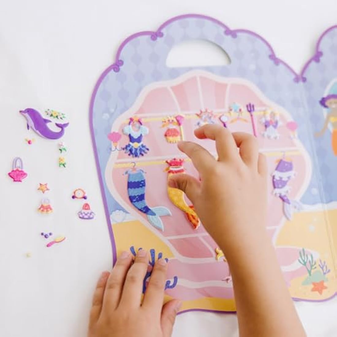 Melissa & Doug Mermaids Puffy Sticker Activity Book - 65 Reusable Stickers