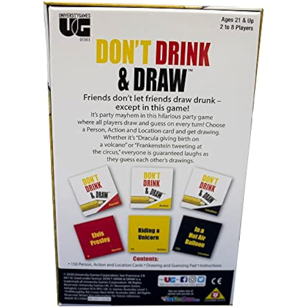 University Games Don't Drink and Draw - Adult Party Drawing Game