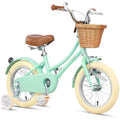 Glerc Little Molly 12 Inch Kids Retro Girls Bike with Wicker Basket