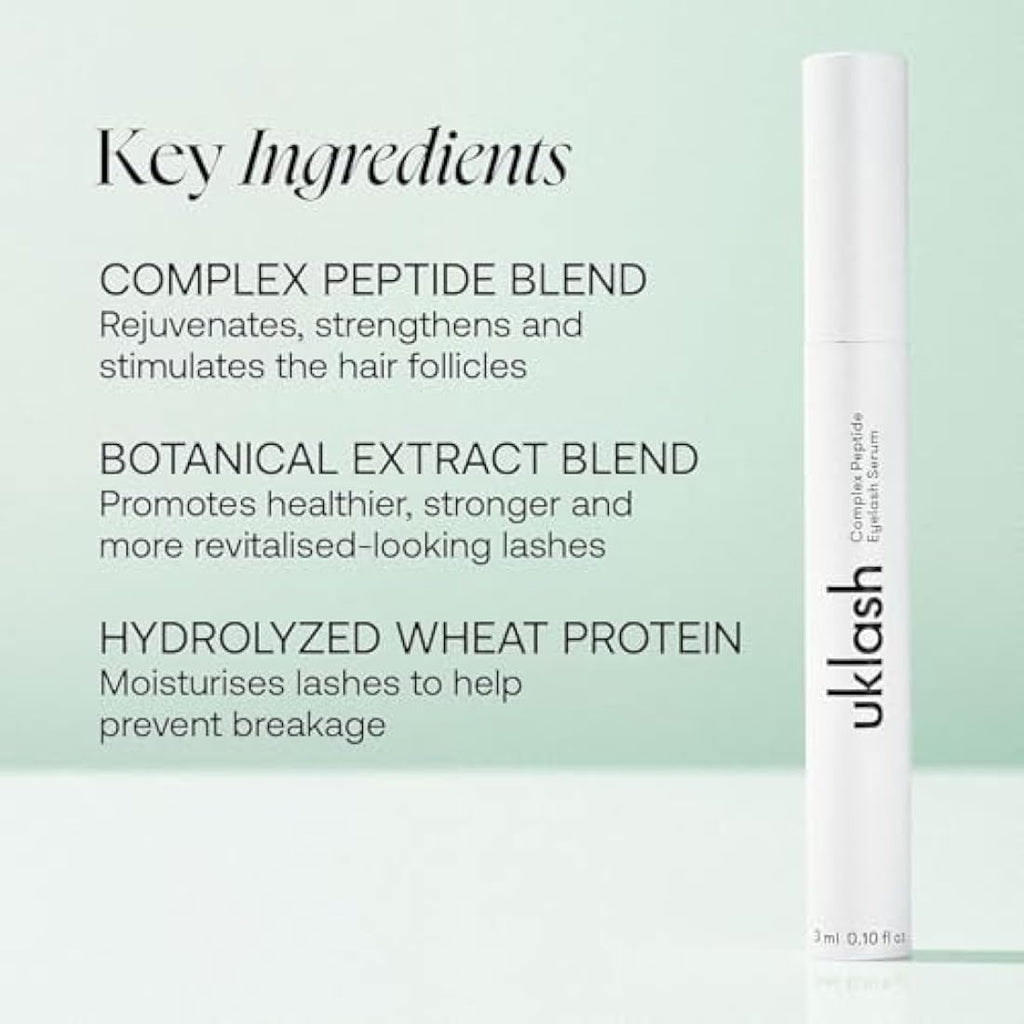 UKLASH Complex Lash Serum | Peptide Formula for Longer, Stronger Lashes