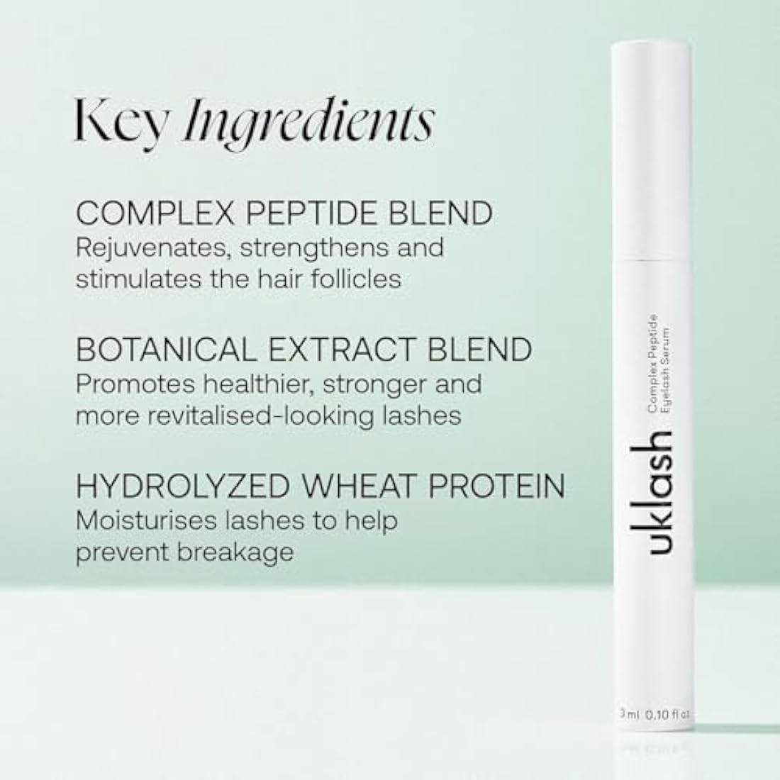 UKLASH Complex Lash Serum | Peptide Formula for Longer, Stronger Lashes