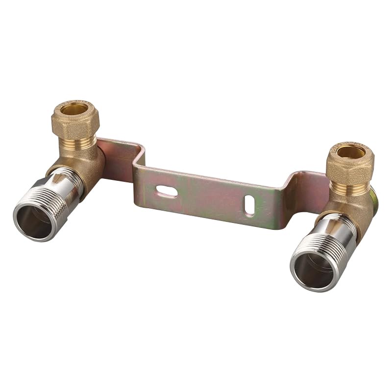 OMOTOOL Concealed Shower Faucet Wall Bracket Connector – 15mm x 1/2"