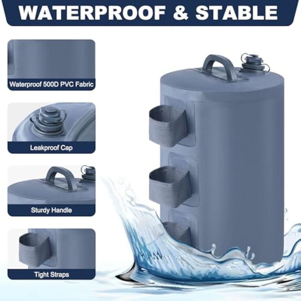 MASTERCANOPY Gazebo Water Weight Bags | 500D PVC Canopy Leg Weights, 4PK