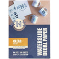 Hayes Paper Co Clear Waterslide Decal Paper for Inkjet - A4, 100 Sheets