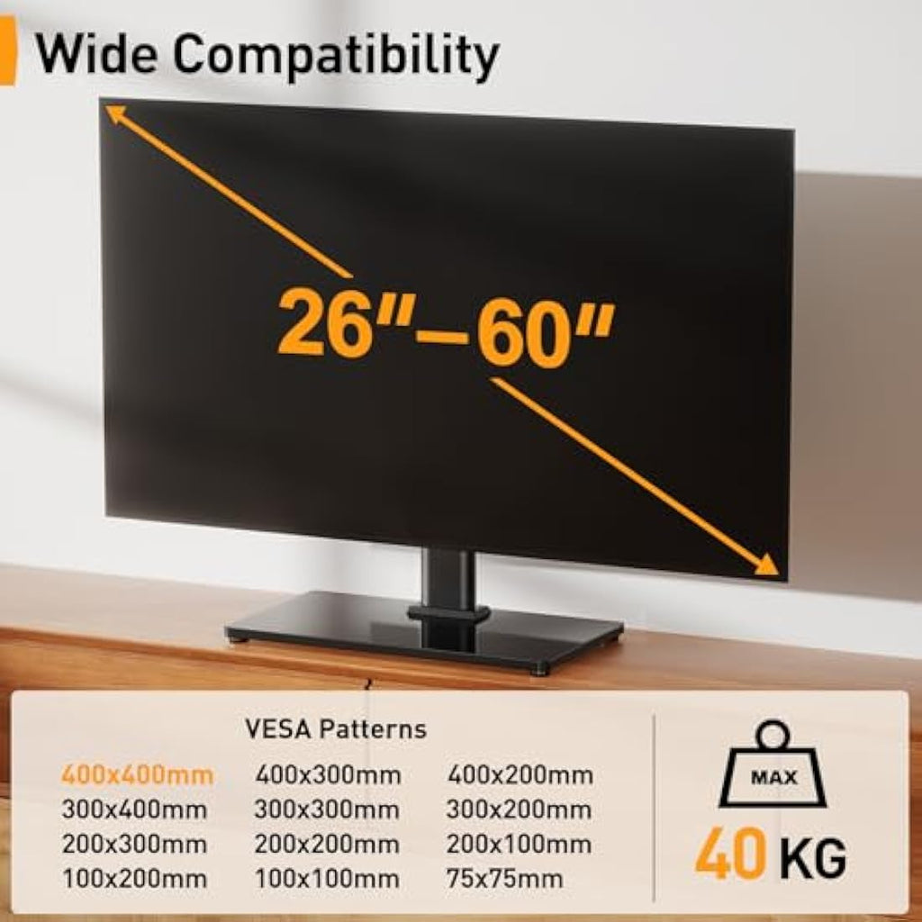 Universal Swivel TV Stand | 32-60" Height Adjustable Base