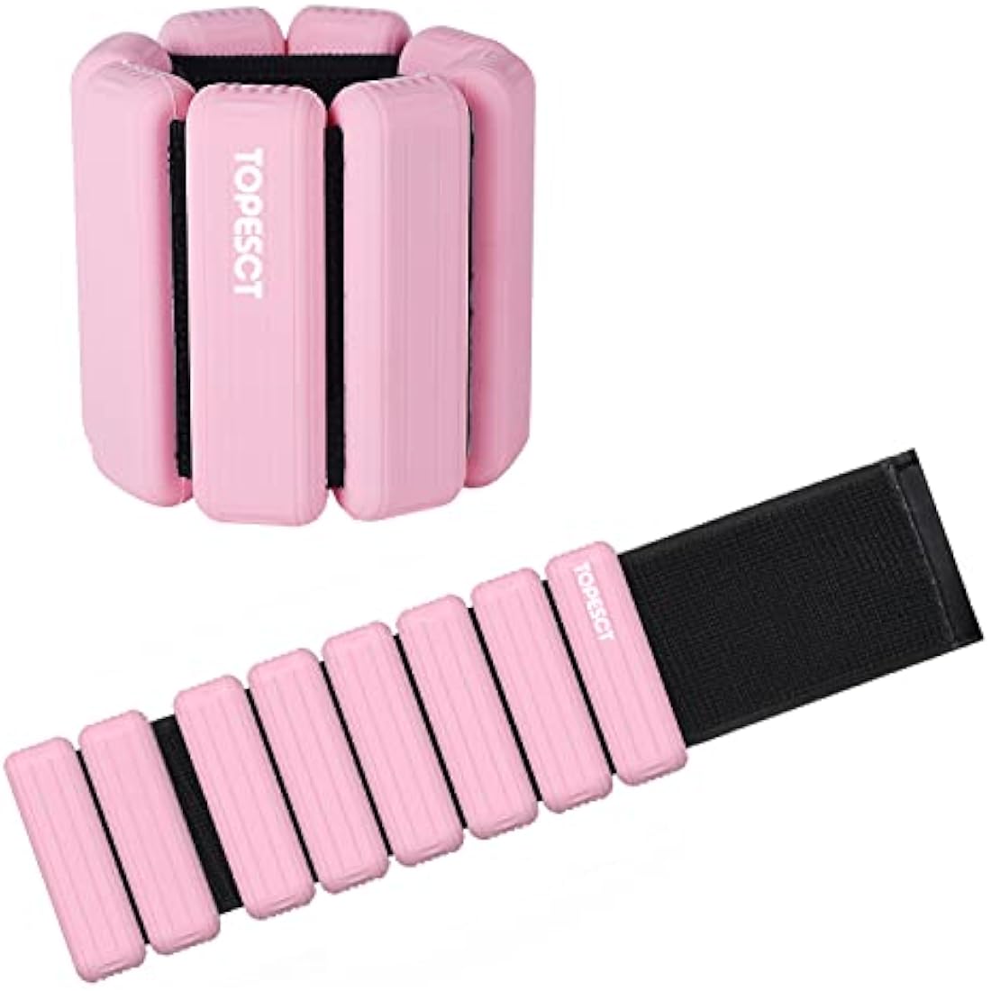 TopEsct Adjustable Wrist and Ankle Weights – 2lb Set Silicone