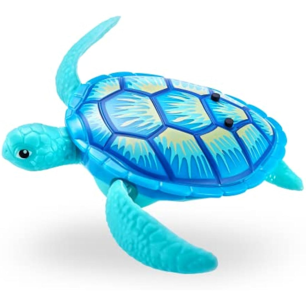 ZURU Robo Alive Robotic Swimming Turtle Bath Toy - 2 Pack, Orange & Blue