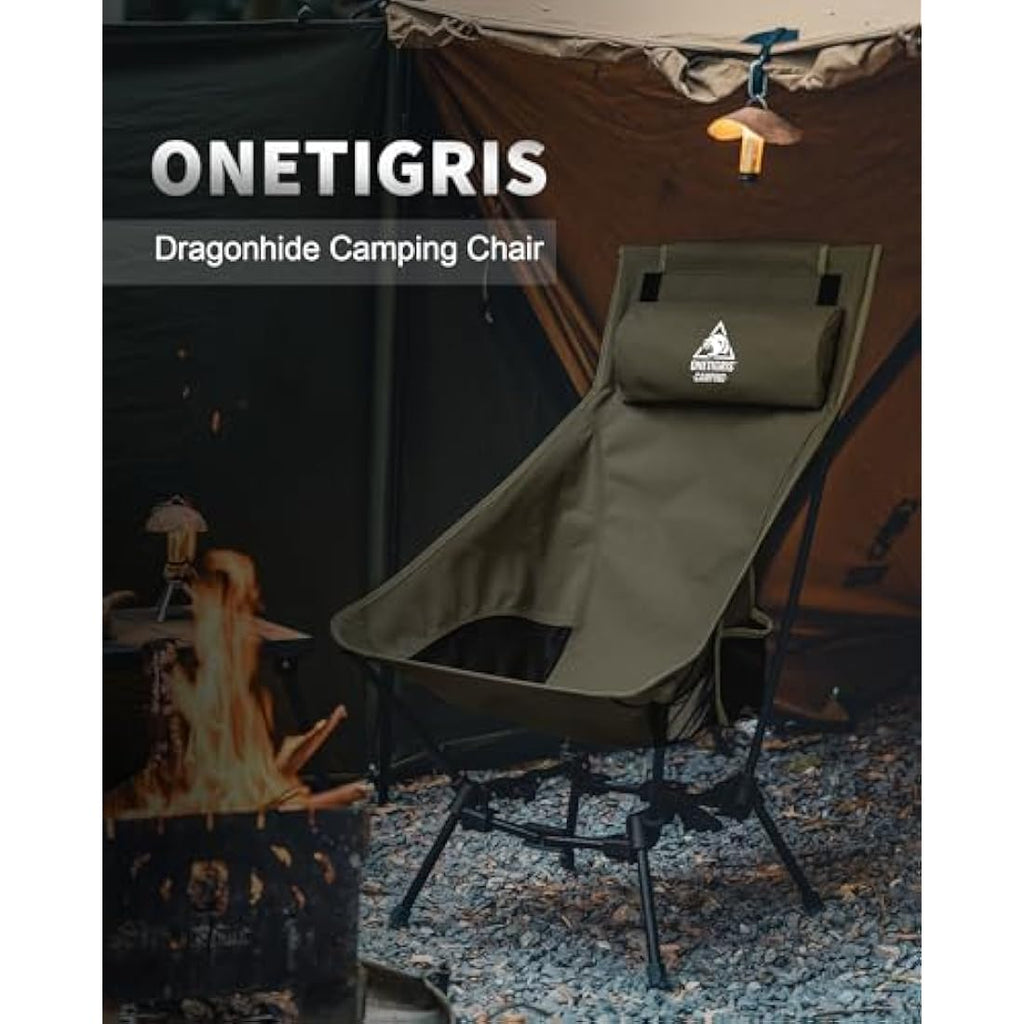 OneTigris Dragonhide Oversized Camping Chair | Heavy-Duty Folding Seat