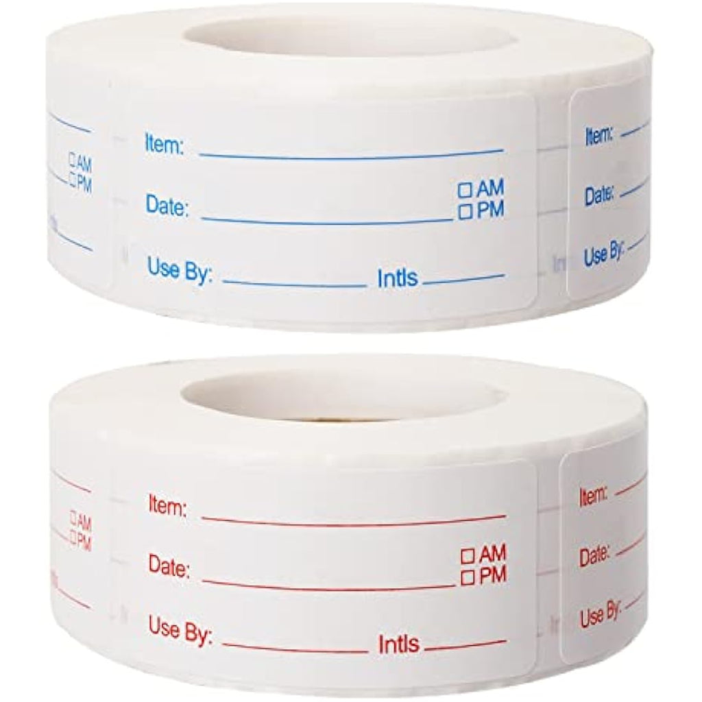 Removable Food Freezer Labels – 1000 Count Date Stickers