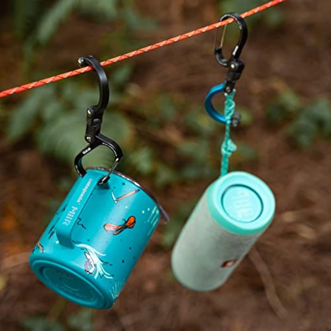 Gear Aid HEROCLIP Mini – 3-in-1 Carabiner Clip and Hook, Aluminum