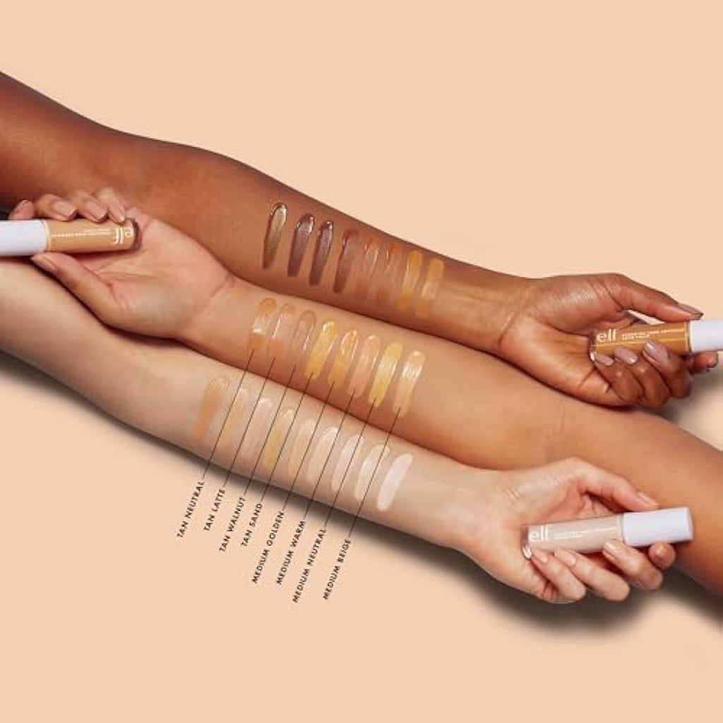 e.l.f. Hydrating Satin Camo Concealer – Full Coverage – Tan Walnut
