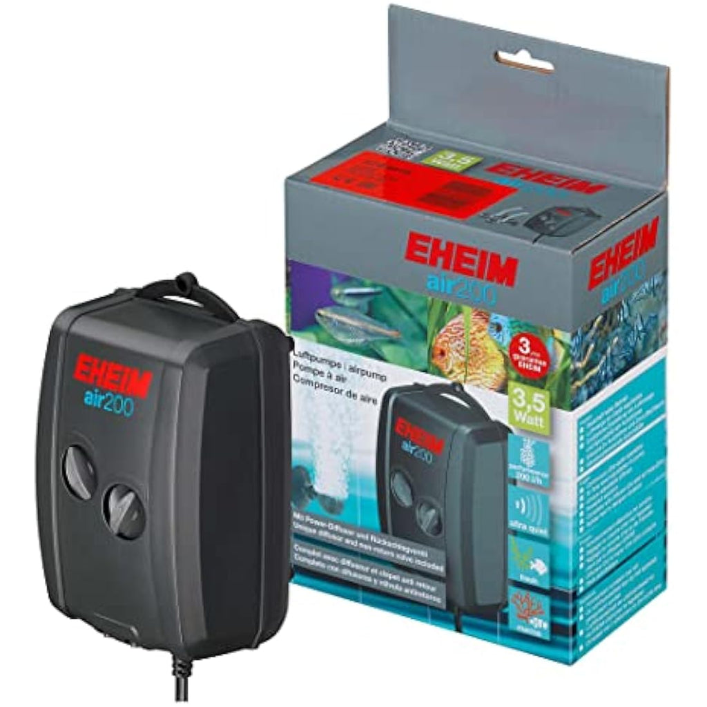 Eheim 200 Adjustable Air Pump – Ultra-Quiet Aquarium Fish Tank Aerator