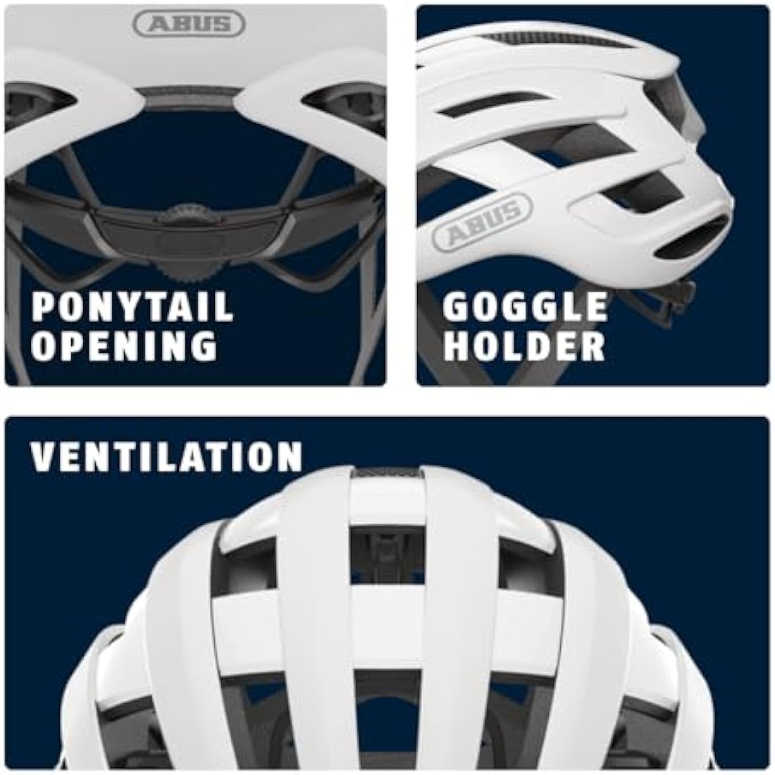 ABUS AirBreaker Road Bike Helmet – Lightweight Aerodynamic Cycling Gear