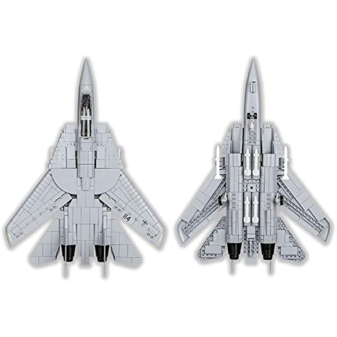 COBI 5811 Top Gun Building Blocks Model Kit - 754 Pieces, Gray