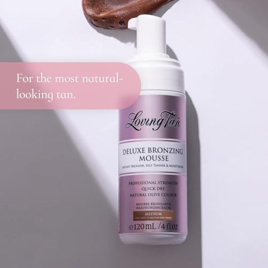 Loving Tan Deluxe Bronzing Mousse | Medium Sunless Tanner – 120ml
