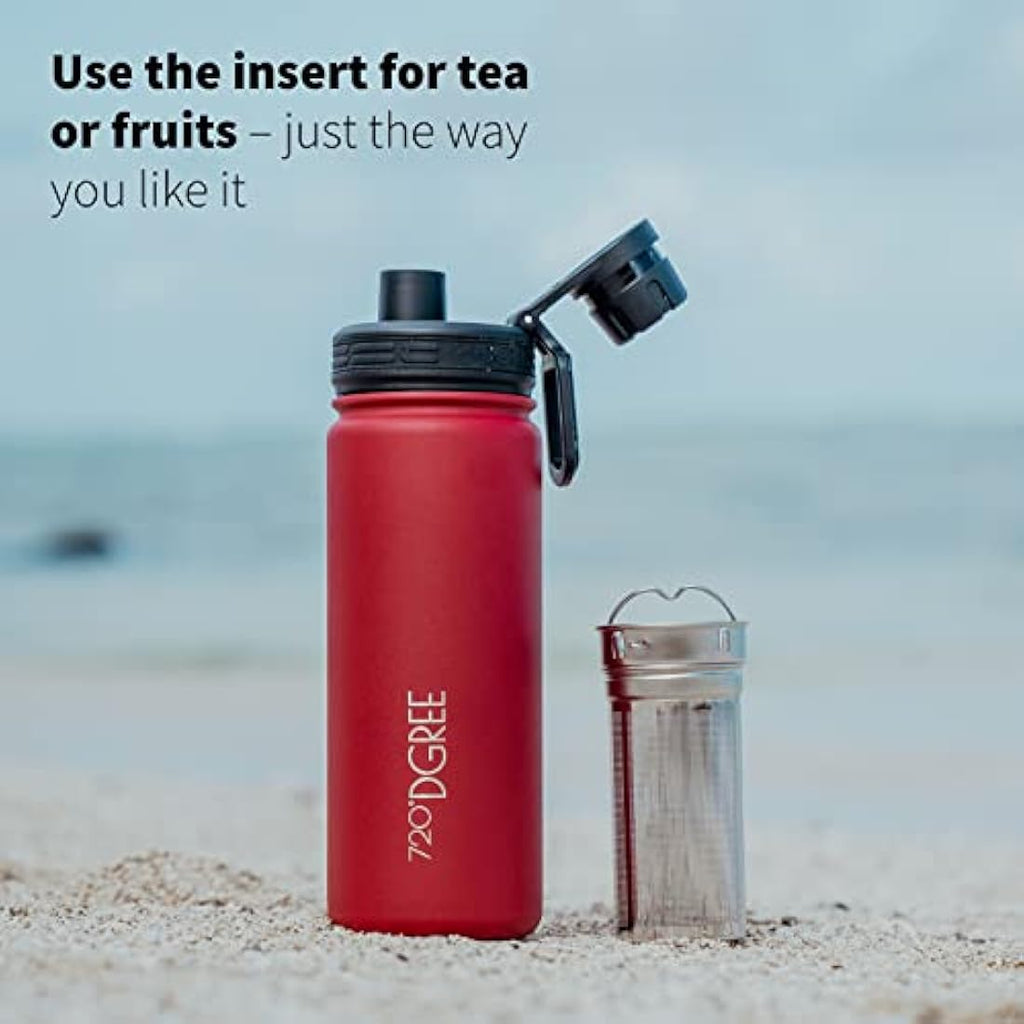 720°DGREE noLimit Insulated Water Bottle with Infuser - 950ml Steel