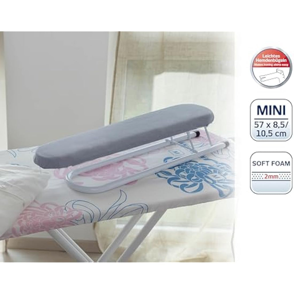 Leifheit Extra Long Sleeve Ironing Board – 57cm Foldable White Board