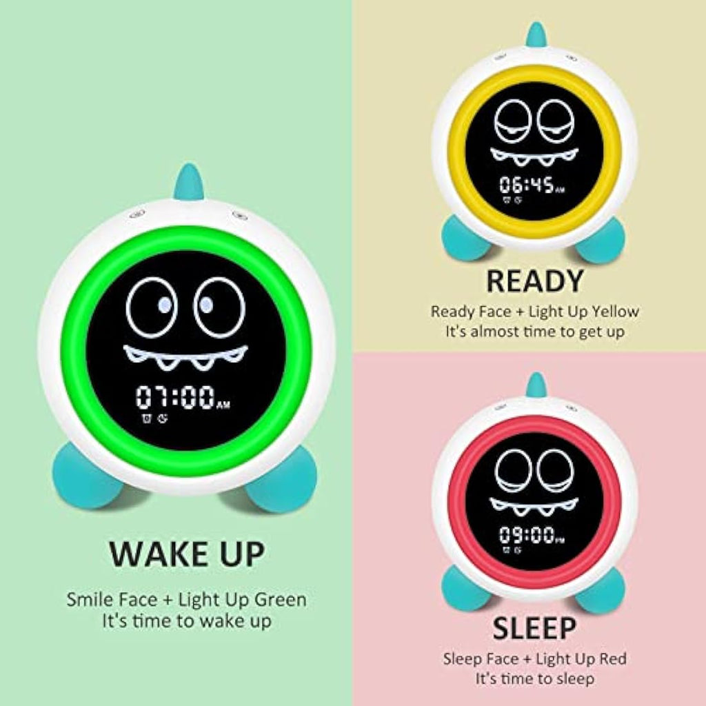Jolof Store Kids Sleep Training Alarm Clock with Night Light - Green