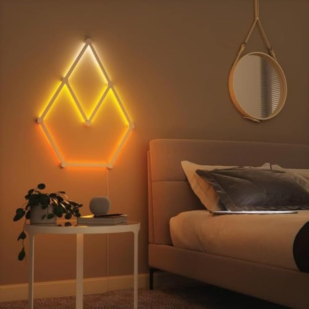Nanoleaf Lines 60 Degrees Starter Kit | 9 RGBW Modular Smart Light Bars