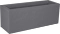 EDA Volcania'Up 25L Balcony Box – Stone Effect Planter – Pebble Grey