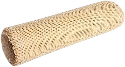 Feyart Natural Rattan Cane Webbing - Radio Weave Mesh for DIY (50x100cm)