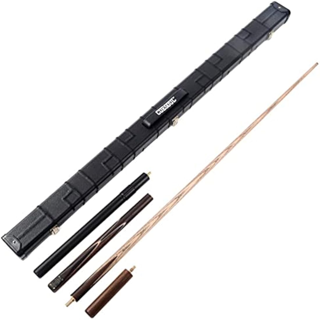 CUESOUL 57" Rosewood 3/4 Snooker Cue Set with Case and Extension