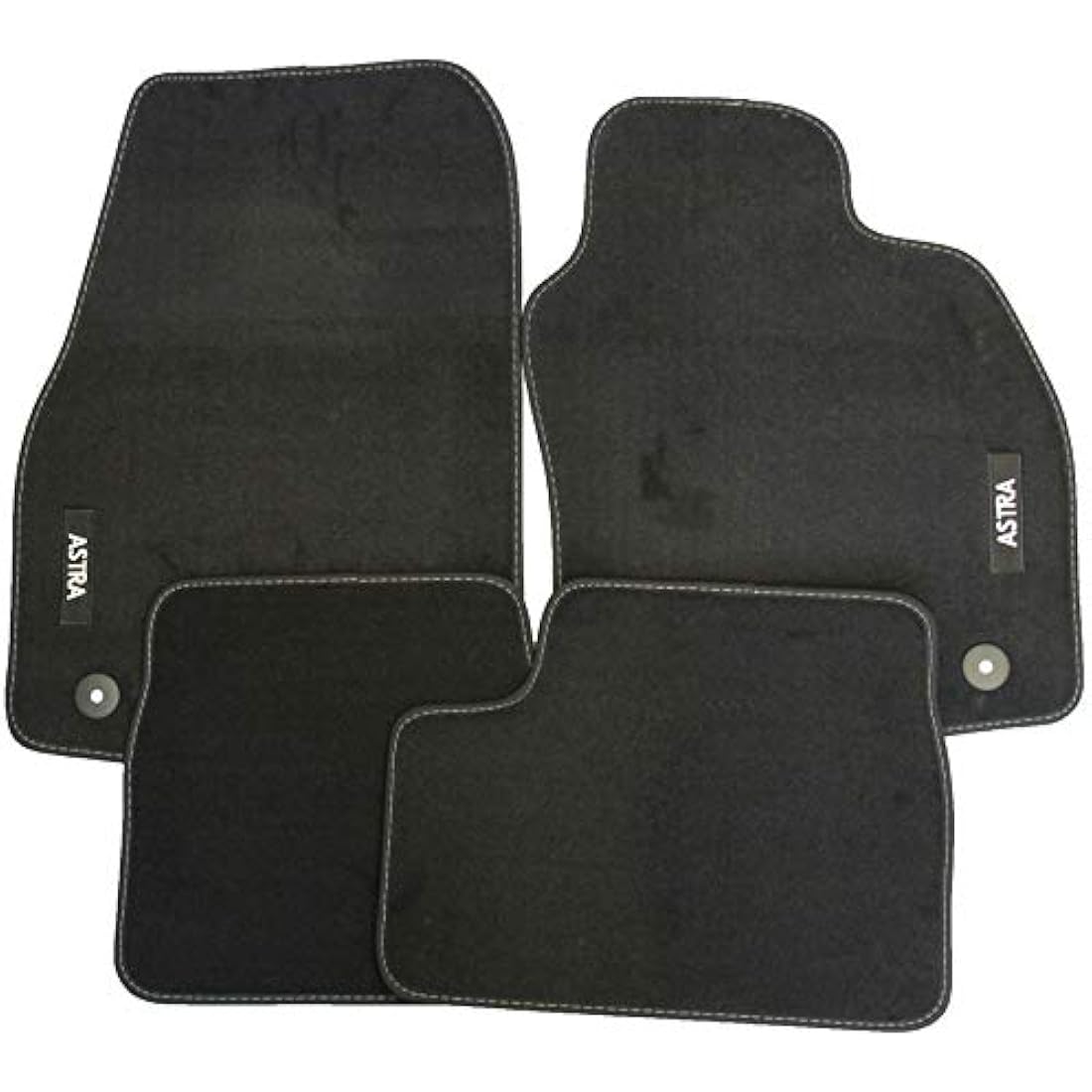 Vauxhall Astra H Car Floor Mats – Tailored Black Velour Set of 4