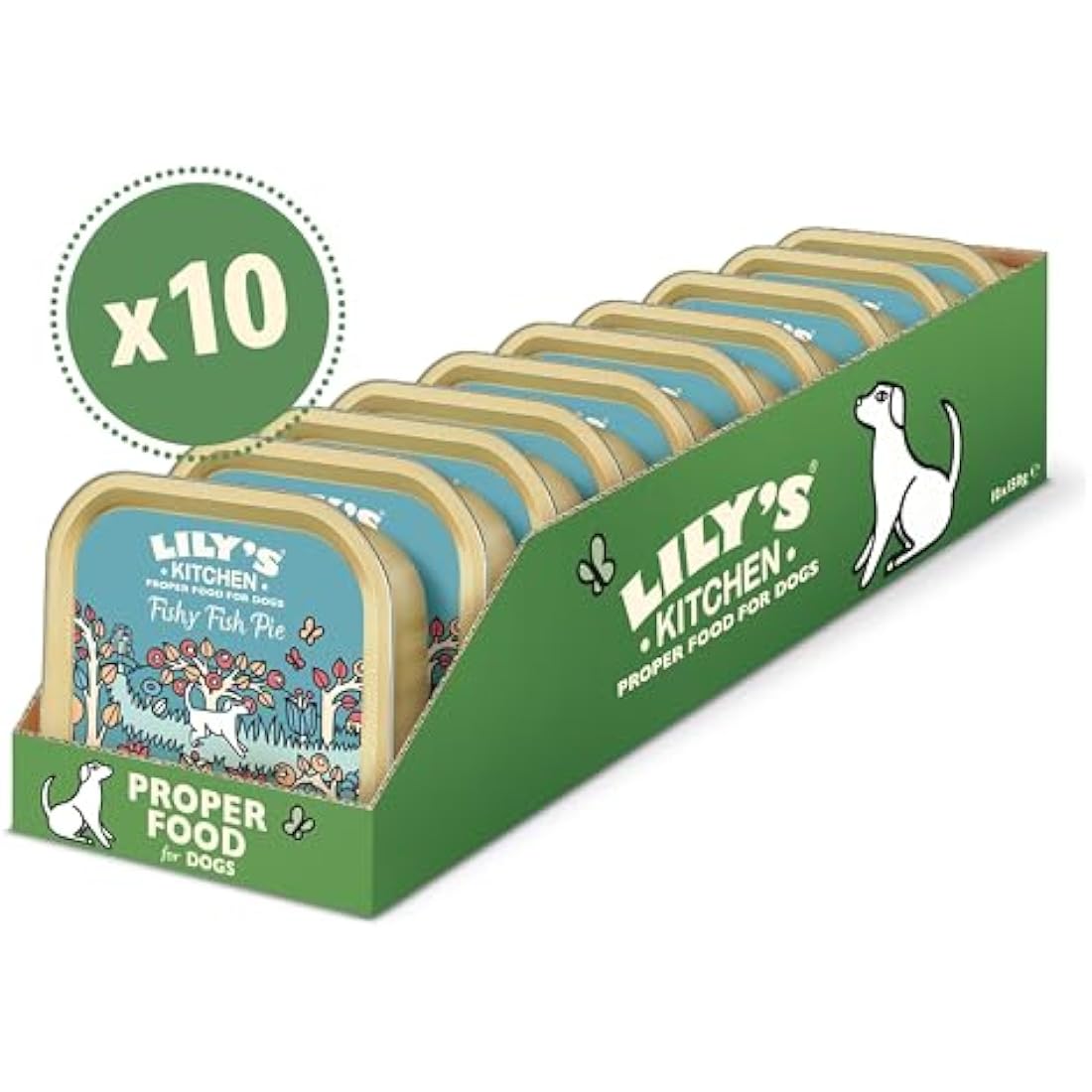 Lily's Kitchen Fishy Fish Pie Grain-Free Wet Dog Food - 10 x 150g