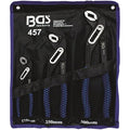 BGS 457 Water Pump Pliers Set - 3 Pcs Chrome Vanadium Steel Tools