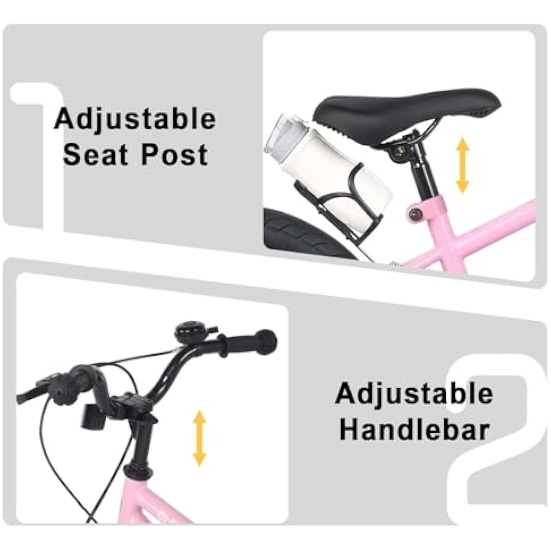 Glerc Fantasy 16 Inch Kids Bike with Stabilisers and Bottle Holder