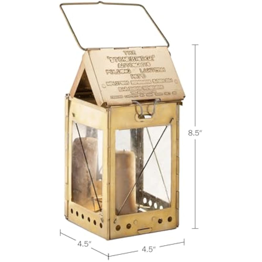 Kings County Tools Brass Candle Lantern – Collapsible Vintage Camping Gear