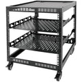 Tecmojo 12U Open Frame Network Rack | 19" Wall Mount & Floor Server Rack