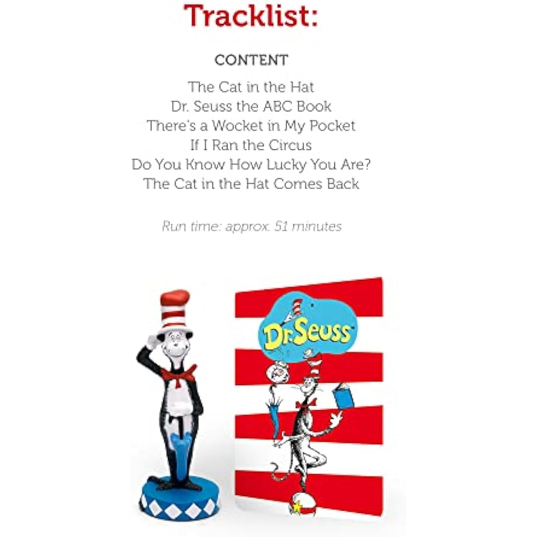 Tonies Dr. Seuss The Cat in the Hat Audio Play Character Toy